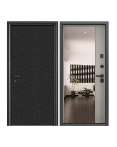 Дверь входная Torex для квартиры стальная Comfort X 880х2050 правый зеркало черный Torex стальные двери