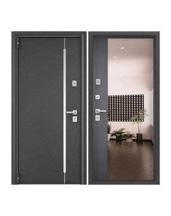 Дверь входная Torex для квартиры стальная Comfort X 950х2050 левый зеркало серый Torex стальные двери