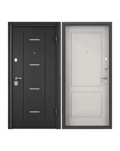 Дверь входная Torex для квартиры металлическая Flat M 950х2050 правый темно серый белый Torex стальные двери
