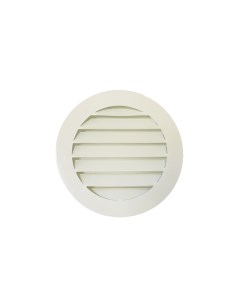 Врезная вентиляционная решетка металлическая диаметр 100 мм цвет белый Magtrade