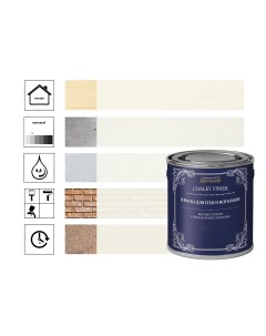 Краска ультраматовая для стен и потолков Античный белый 1л Rust-oleum