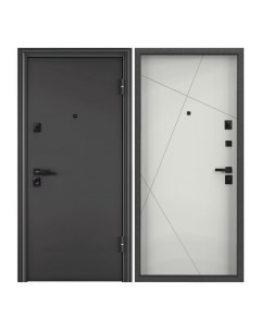 Дверь входная Torex для квартиры металлическая Defender X 880х2050 правый серый Torex стальные двери