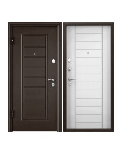 Дверь входная Torex для квартиры металлическая Flat M 860х2050 левый коричневый бежевый Torex стальные двери