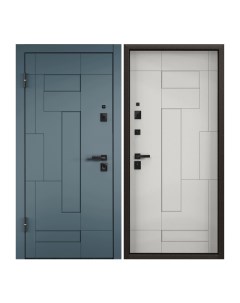 Дверь входная Torex для квартиры металлическая Defender X 880х2050 левый синий белый Torex стальные двери