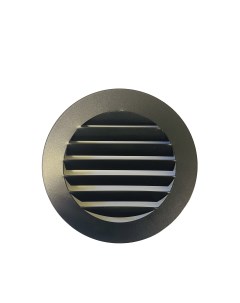 Врезная вентиляционная решетка металлическая диаметр 100 мм цвет черный Magtrade