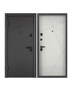 Дверь входная Torex для квартиры металлическая Defender X 880х2050 левый серый Torex стальные двери
