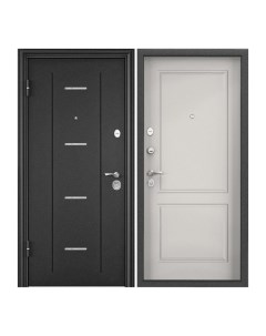 Дверь входная Torex для квартиры металлическая Flat M 950х2050 левый темно серый белый Torex стальные двери