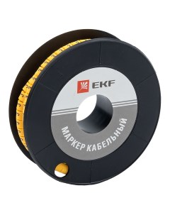 Маркер кабельный PROxima 4 0 мм2 3 plc KM 4 3 500 шт ЕС 2 Ekf