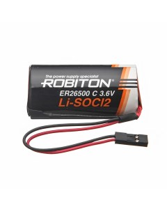 Батарейка ER26500 C R14 C Lithium 3 6 В 9000 мАч с коннектором Robiton
