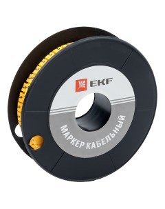 Маркер кабельный PROxima 6 0 мм2 3 plc KM 6 3 350 шт ЕС 3 Ekf