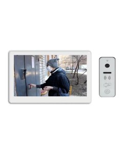 Комплект видеодомофона NEO HD SE белый и iPanel 2 WG белая EM HD Tantos