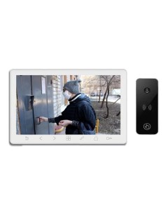 Комплект видеодомофона Prime HD SE белый и iPanel 2 HD черная Tantos