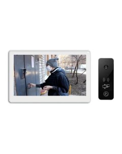 Комплект видеодомофона NEO HD SE белый и iPanel 2 WG черная EM HD Tantos
