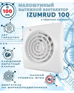 IZUMRUD 100 вентилятор вытяжной диаметр 100 мм Zernberg