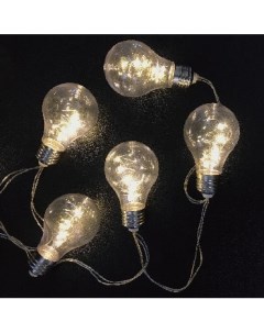 Световая гирлянда новогодняя Лампочки Se bulbs 360ww 3 м белый теплый Funray