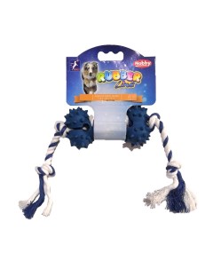 Игрушка для собак Косточка с веревкой 10 5см резина Nobby