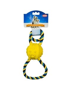 Игрушка для собак Мяч с веревками 31см латекс Nobby