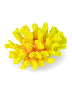 Коралл для аквариума акрил желтый 13х10х10 см Grotaqua