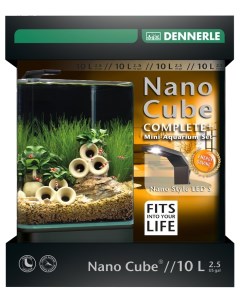 Нано аквариум для рыб креветок растений NanoCube Complete Plus Style LED S 10л Dennerle