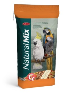 Сухой корм для крупных попугаев NaturalMix pappagalli комплексный 18 кг Padovan