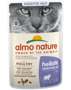Влажный корм для кошек Functional Sensitive при аллергии с птицей 30шт по 70г Almo nature