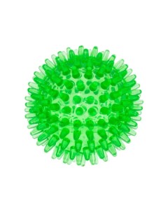 Игрушка для собак Мяч массажный прозрачный зеленый 8 см Zooone