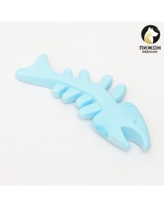 Игрушка для собак плавающая Рыбка Premium вспененный TPR голубая 10 5 см Пижон