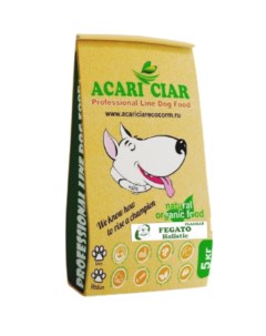 Сухой корм для собак Flagman Fegato с печенью холистик мини гранула 5 кг Acari ciar