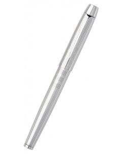 Ручка перьевая IM Premium F222 S0908640 Shiny Chrome M гравировка сияющий хром Parker