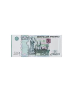 Отрывной блокнот визитка OV00000026 пачка денег 1000 рублей Филькина грамота