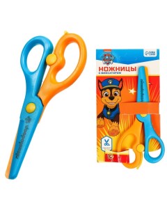 Ножницы детские 13 см пластиковые двухцветные ручки Paw Patrol МИКС Nobrand
