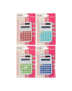 Калькулятор карманный с цветными кнопками 8 разрядный МИКС Nobrand