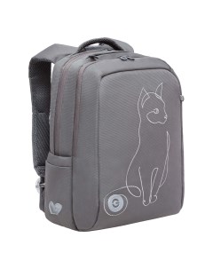 Рюкзак школьный RG 366 2 2 серый Grizzly