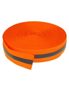 Светоотражающая лента серо оранжевая 5 см 100 м Страна карнавалия
