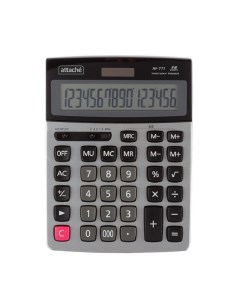 Калькулятор настольный полноразмерный AF 777 16 разрядов двойное питание 209х1 Attache
