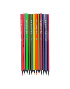 Цветные карандаши Cosmo Trio 12 цветов для черной бумаги 3М диаметр грифеля 3 Devente