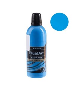 Краска акриловая Флюид Арт для техники голубая 80 мл 4062318 Kolerpark