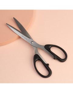 Ножницы скошенное лезвие 8 5 21 см цвет черный Арт узор