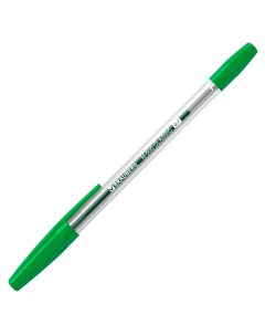 Ручка шариковая M 500 Classic 0 35мм зеленый цвет чернил корпус прозрачный 50шт Brauberg
