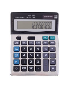 Калькулятор настольный 16 разрядный SDC 1216 двойное питание Nobrand