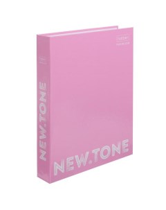 Папка на 2 кольцах NewTone А5 35 мм 1500 мкм розовая с рисунком 52301 Hatber