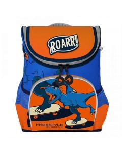 Рюкзак детский школьный цвет оранжевый синий арт RAn 083 5 Grizzly