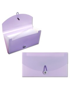 Папка на резинке а65 12 отделений фиолетовая пастель Calligrata