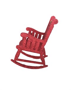 Елочное украшение Кресло качалка цвет красный Magic time