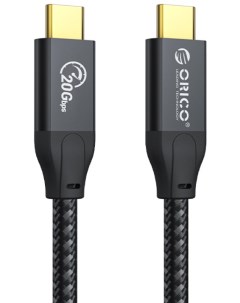 Кабель интерфейсный CM32 20 BK BP USB 3 2 Gen2 2 Type C m Type C m 20 Гбит с 100 Вт 2 м черный Orico