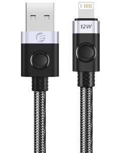 Кабель интерфейсный A2L 10 BK BP USB A 3 0 m Lightning m 480 Мбит с 27 Вт 1 м черный серебристый Orico