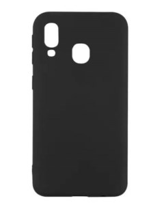 Чехол накладка УТ000020998 софт тач для смартфона Samsung Galaxy A40 2019 силикон черный Mobility