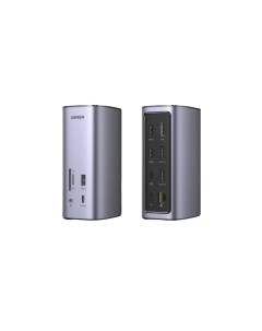 Хаб USB CM555 Multifunction Docking Station Pro Grey 90325 Ugreen