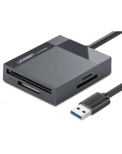 Карт ридер CR125 USB 3 0 All in One Card Reader 50cm Grey 30333 Ugreen
