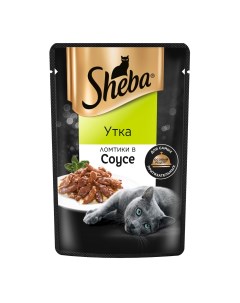 Ломтики в соусе пауч для кошек Утка 75 г Sheba